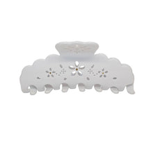 Load image into Gallery viewer, Big Effing Clip in Blanc Fleur Eyelet