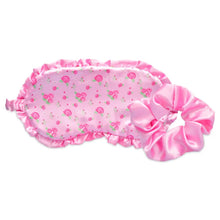 Load image into Gallery viewer, Pretty in Pink Eye Mask and Scrunchie Set