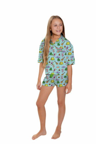 Kids Camp Club Short Sleeve Lounge Set