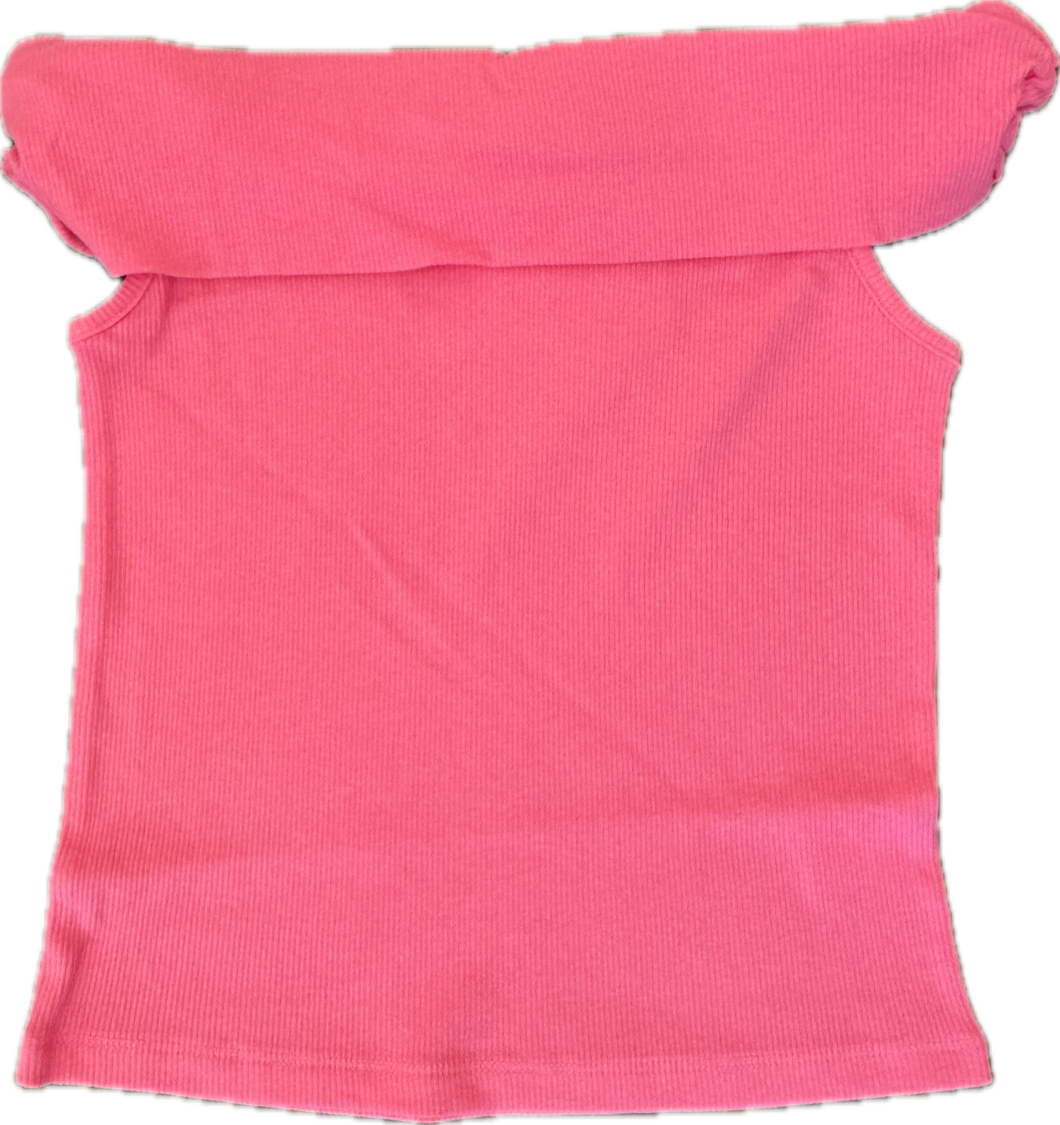 Hot Pink Off Shoulder Top