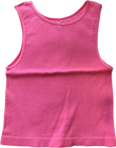 SL Ribbed Top - Pretty in Pink