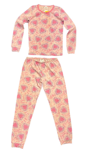 Tie Dye Hearts Womens Pajamas
