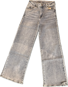 Tractr Bow Back Wide Leg Jeans