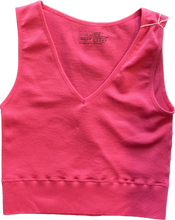 Load image into Gallery viewer, Sleeveless V Neck Top with Banded Bottom