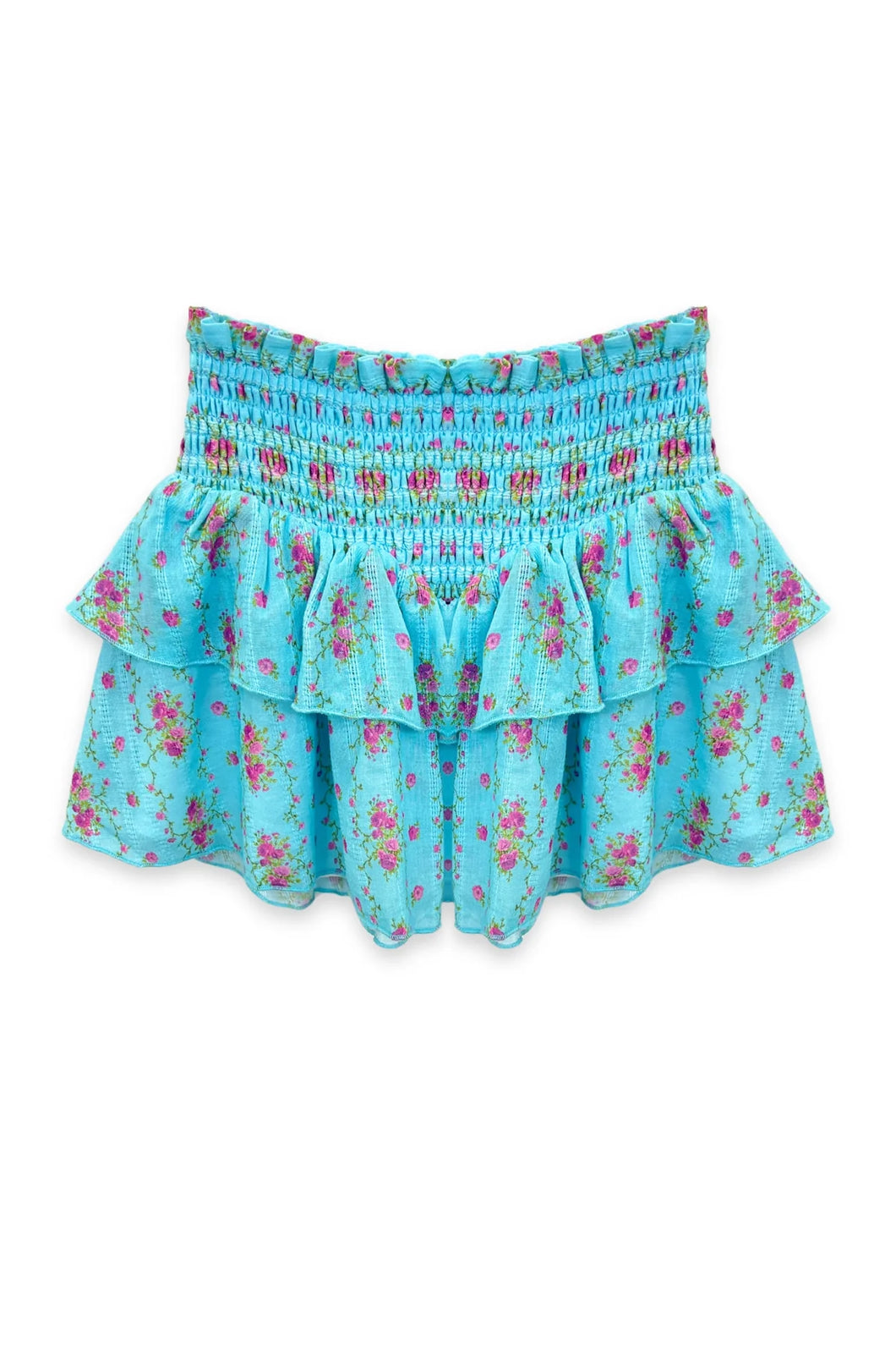 Brooke Skirt - Turquoise Floral