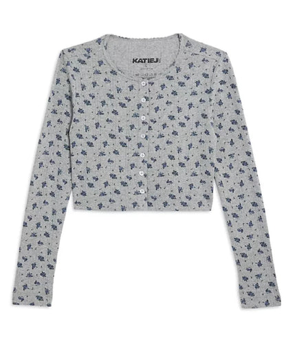 Navy Floral Marina Lounge Cardigan - Junior