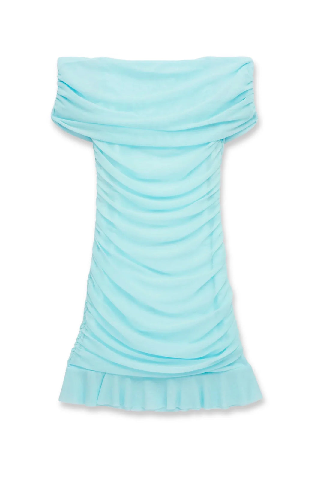 Icy Blue Mesh River Dress - Juniors
