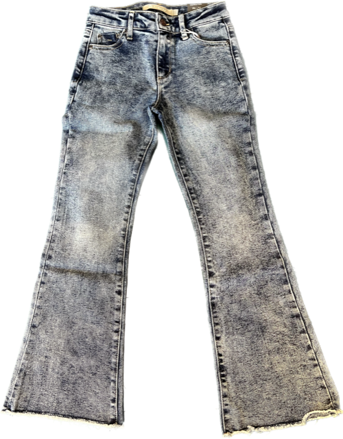 Acid Wash Flare Denim