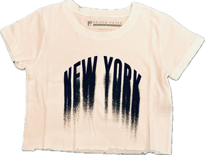 NYC Blur Crop Tee