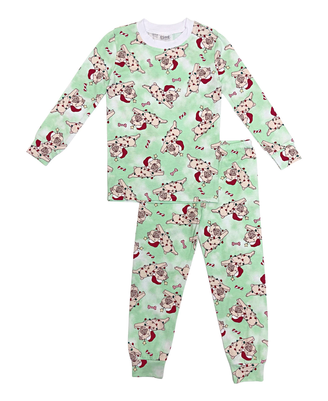 Christmas Pug L/S Pajamas
