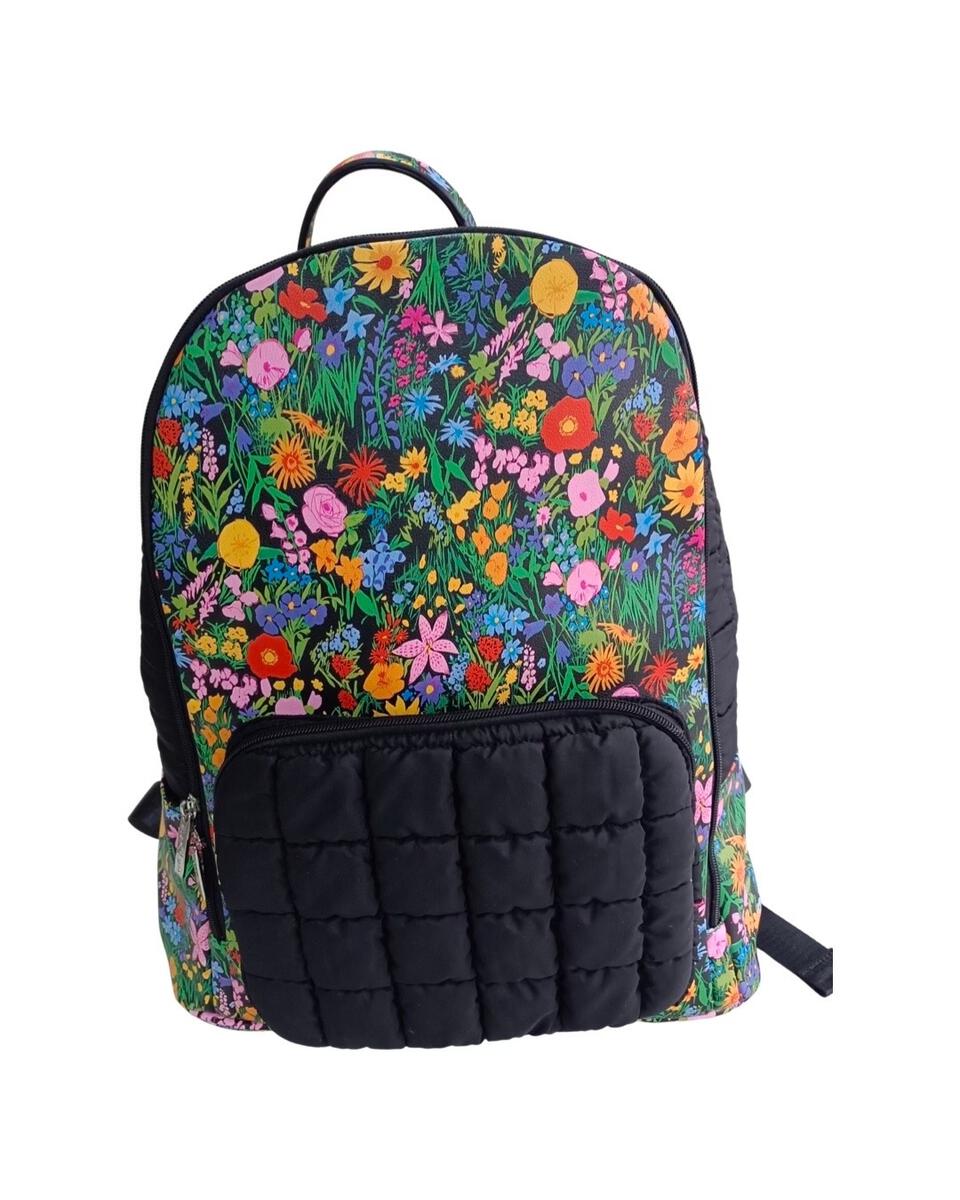 Quilted Floral Multi-Color Backpack m59149679745_1.jpg main image 4