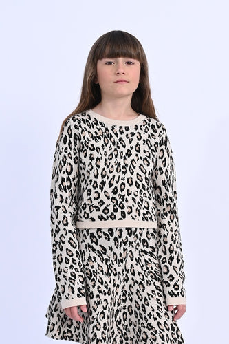 Beige Leopard Sweater