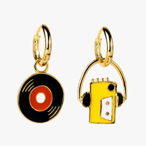 Walkman Hoop Earrings