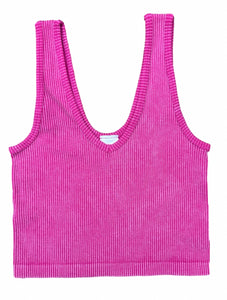 Mineral Wash Rib Seamless Tank