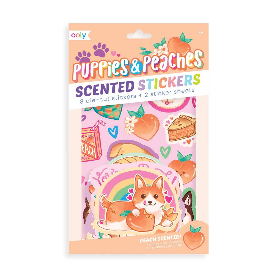 Scratch & Sniff Stickers Puppies and Peaches