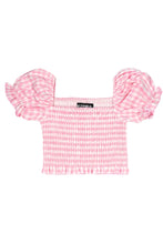 Load image into Gallery viewer, Pink Gingham Marlee Top