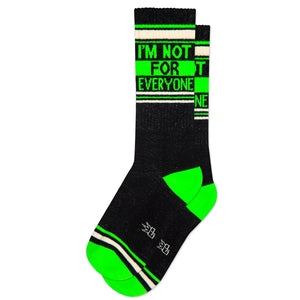 I'm Not For Everyone Gym Crew Socks