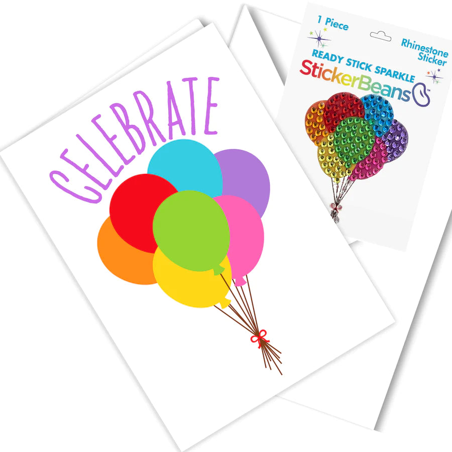 Celebrate Stickerbean Card