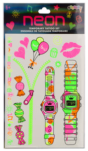 Neon Fun Tattoo Set