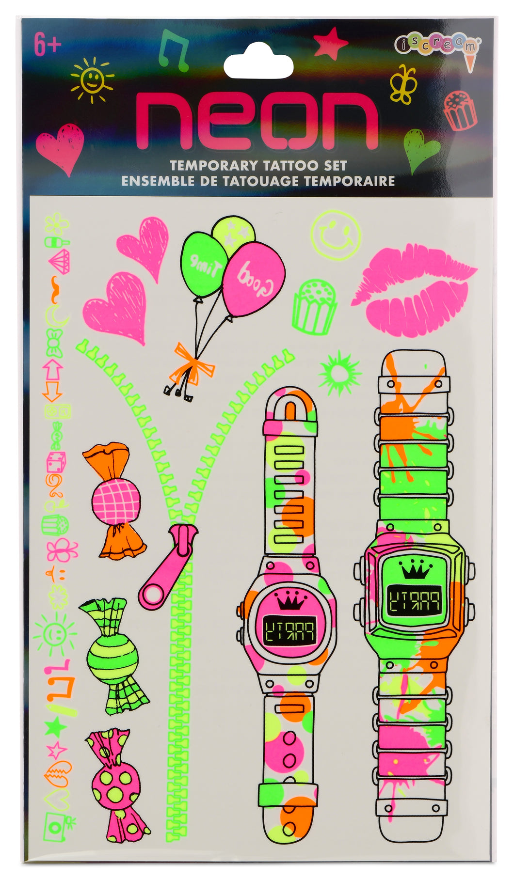 Neon Fun Tattoo Set