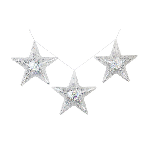 Inflatable Glitter Star Bunting