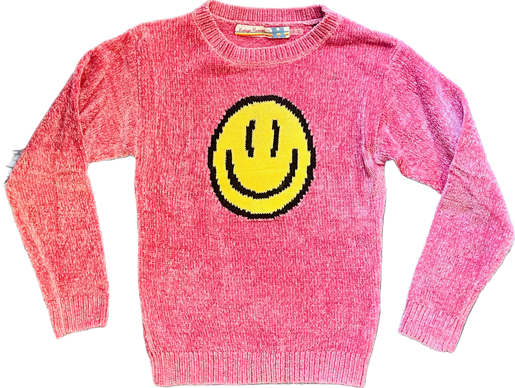 Smiley Chenille Sweater