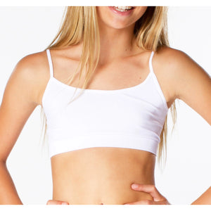 Tween Solid Bandeau Bra Cami