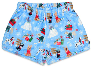 Holiday Hounds Plush Shorts