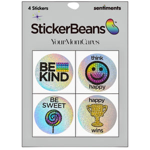 Positivity Sentiments Stickerbean Set