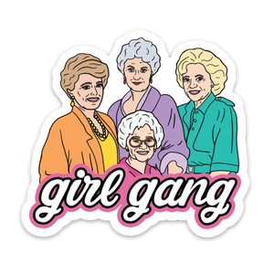 Girl Gang Golden Sticker