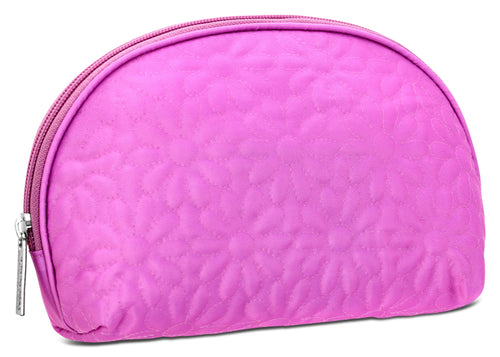 Puffy Flowers Oval Cosmetic Case