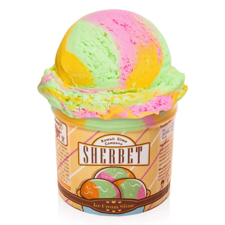 Sherbert Scented Ice Cream Pint Slime