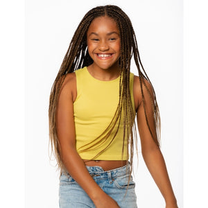 Malibu Sugar Ribbed Crop Sports Tank Top