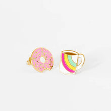Load image into Gallery viewer, Coffee &amp; Donut Earrings
