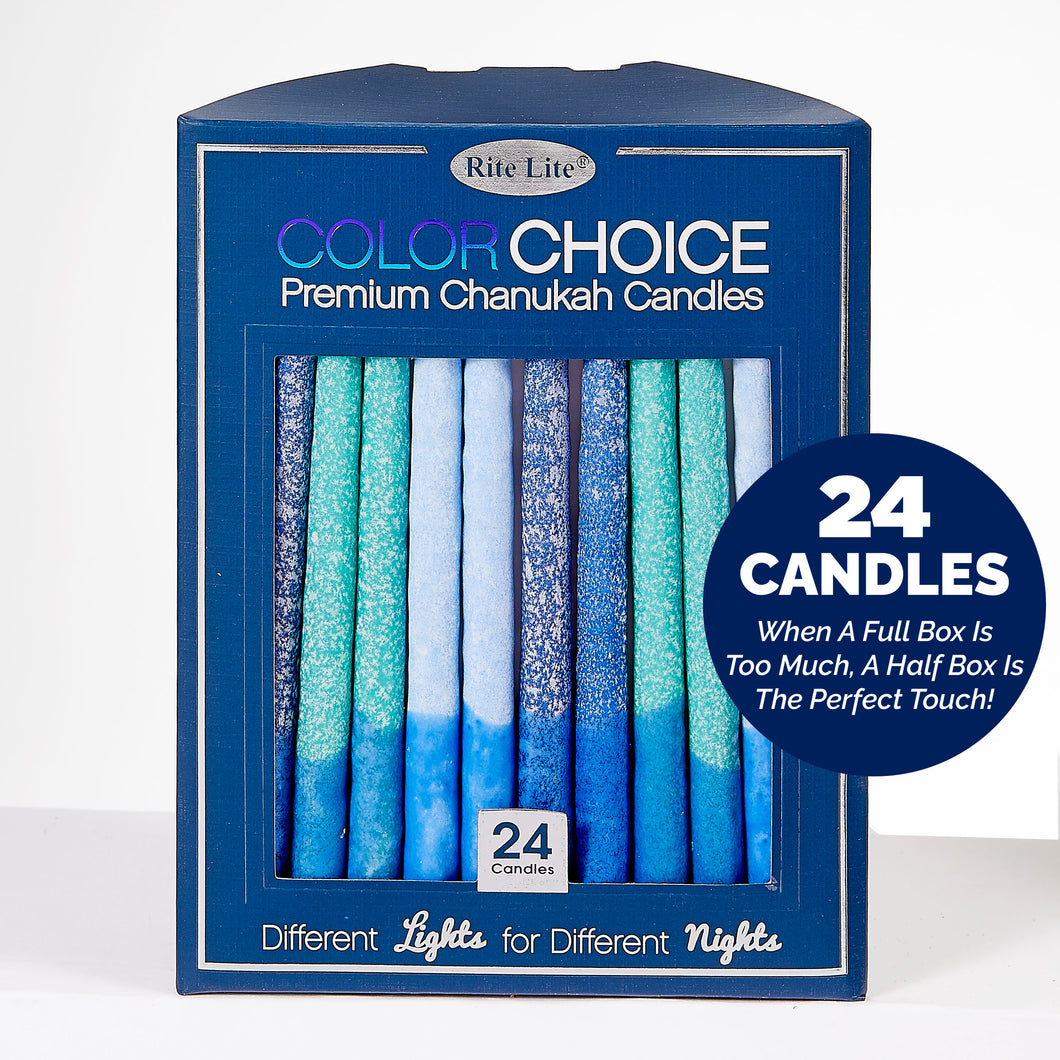Chanukkah Candles - Frosted Shade of Blue