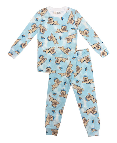 Hanukkah Pug LS Pajamas