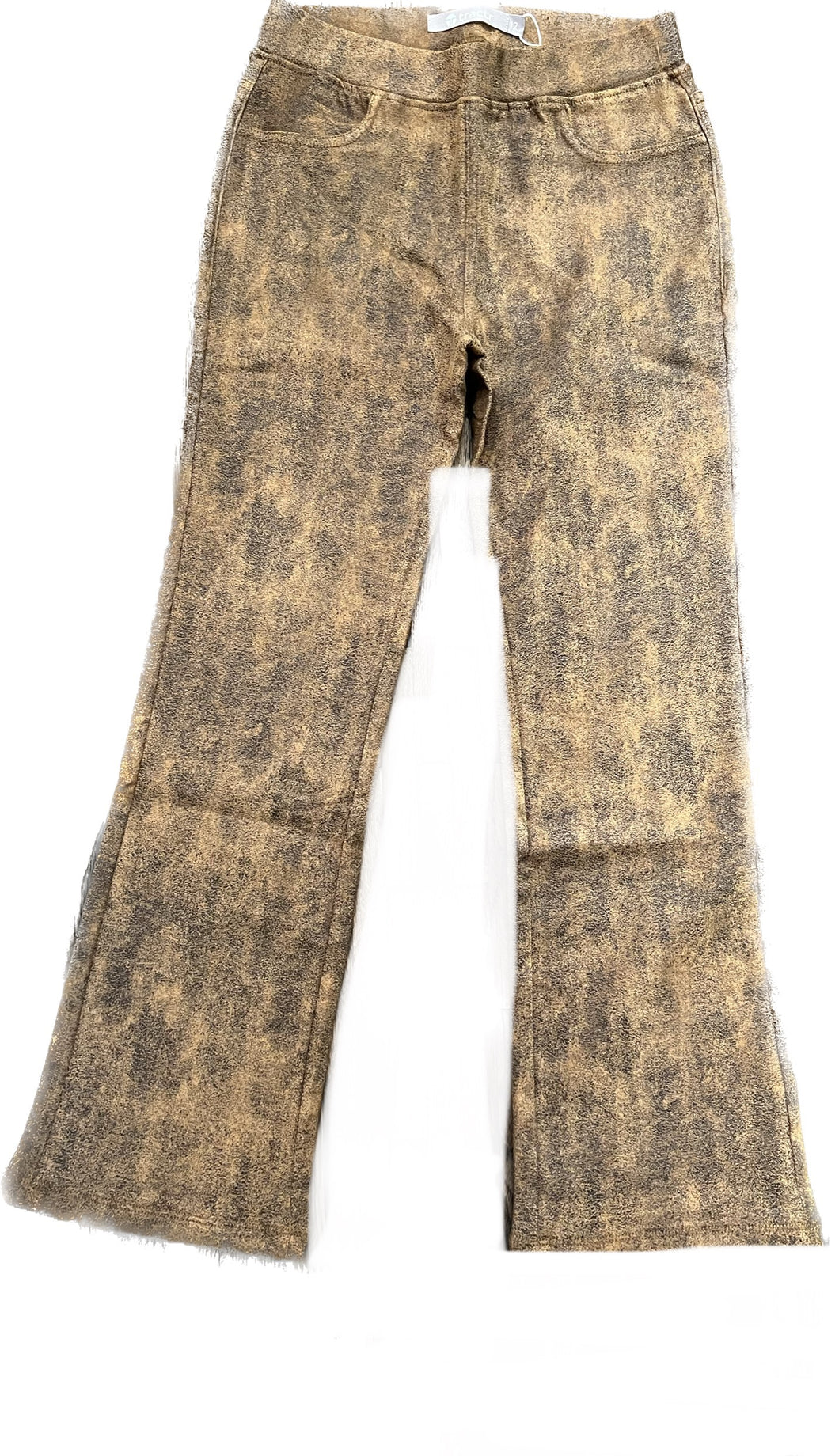 Brown Faux Suede Jegging