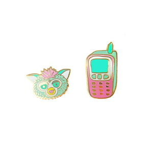 Furby 90s Cell Phone Earrings