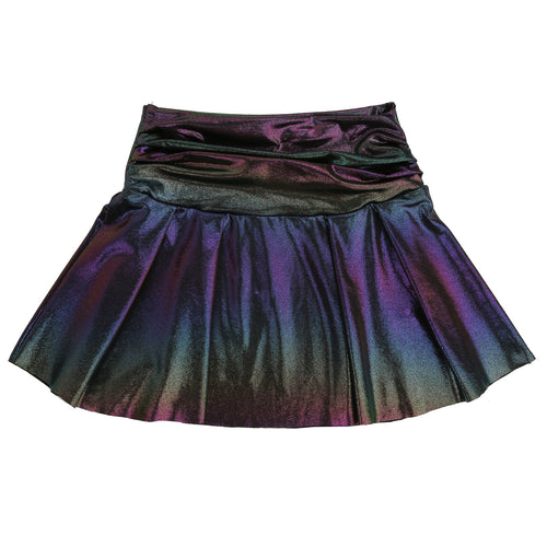 Metallic Layered Waist Skirt