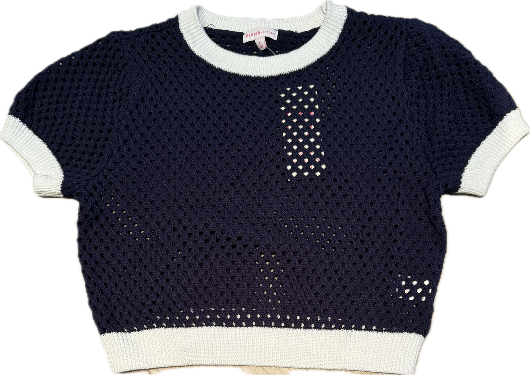 Navy Combo Sweater